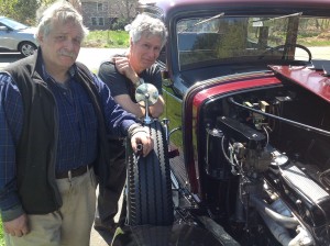 Paul and Joe working on the water pump.