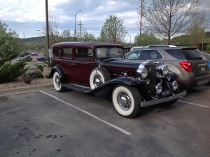 Good bye, Cadillac!  Here is where I left it, in the parking lot of the Howard Johnson's Motel!